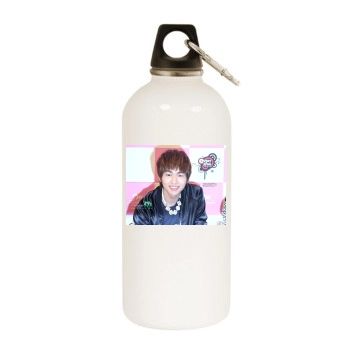 SHINee White Water Bottle With Carabiner