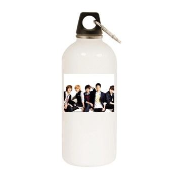 SHINee White Water Bottle With Carabiner