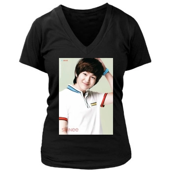 SHINee Women's Deep V-Neck TShirt