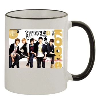 SHINee 11oz Colored Rim & Handle Mug