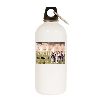 SHINee White Water Bottle With Carabiner