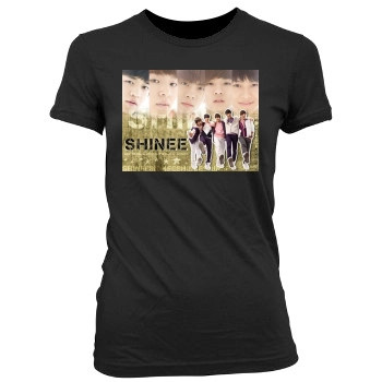 SHINee Women's Junior Cut Crewneck T-Shirt