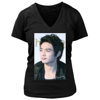 SHINee Women's Deep V-Neck TShirt