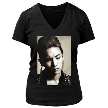 SHINee Women's Deep V-Neck TShirt