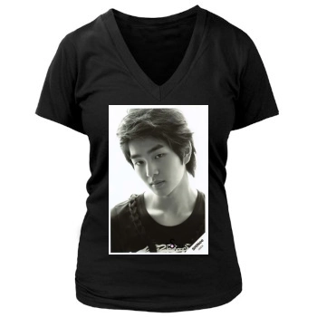 SHINee Women's Deep V-Neck TShirt