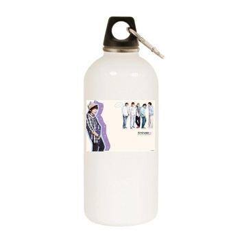 SHINee White Water Bottle With Carabiner