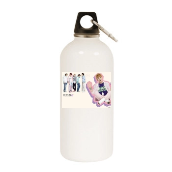 SHINee White Water Bottle With Carabiner