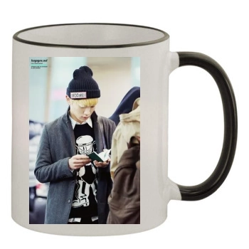 SHINee 11oz Colored Rim & Handle Mug