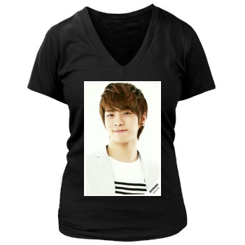 SHINee Women's Deep V-Neck TShirt