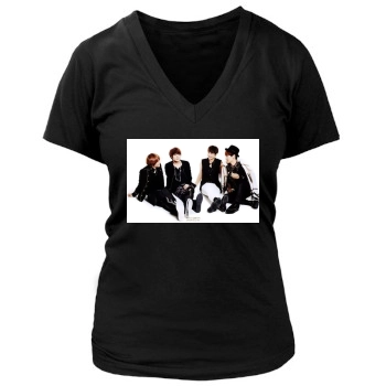 SHINee Women's Deep V-Neck TShirt