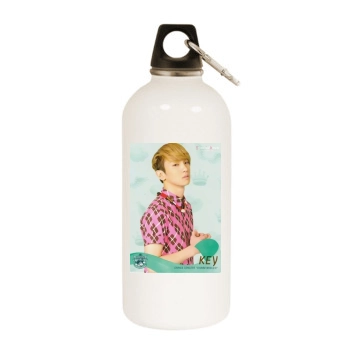 SHINee White Water Bottle With Carabiner