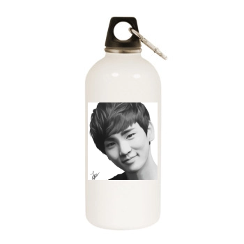 SHINee White Water Bottle With Carabiner