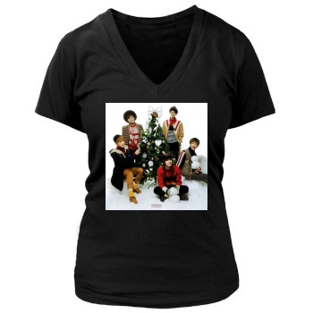 SHINee Women's Deep V-Neck TShirt