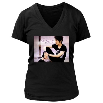 SHINee Women's Deep V-Neck TShirt