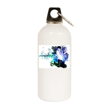 SHINee White Water Bottle With Carabiner