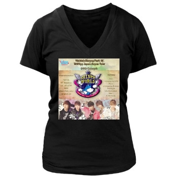 SHINee Women's Deep V-Neck TShirt