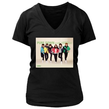 SHINee Women's Deep V-Neck TShirt