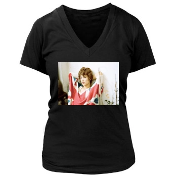 SHINee Women's Deep V-Neck TShirt