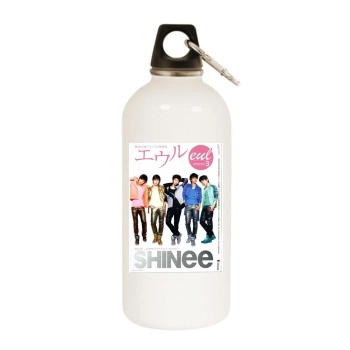 SHINee White Water Bottle With Carabiner