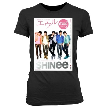 SHINee Women's Junior Cut Crewneck T-Shirt