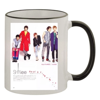 SHINee 11oz Colored Rim & Handle Mug