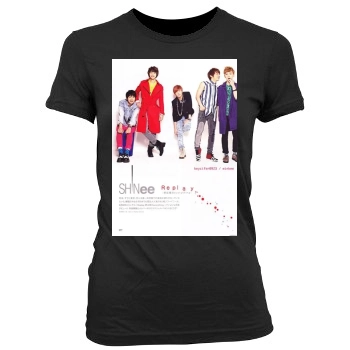 SHINee Women's Junior Cut Crewneck T-Shirt