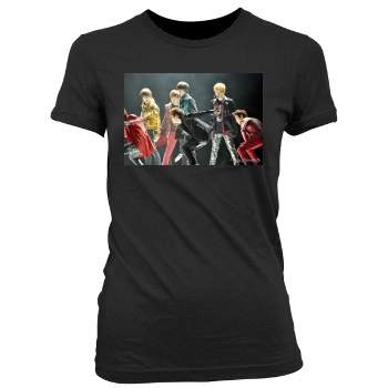 SHINee Women's Junior Cut Crewneck T-Shirt