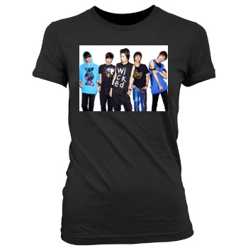 SHINee Women's Junior Cut Crewneck T-Shirt