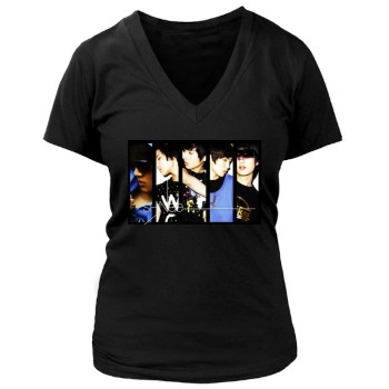 SHINee Women's Deep V-Neck TShirt