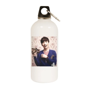 SHINee White Water Bottle With Carabiner