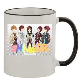 SHINee 11oz Colored Rim & Handle Mug