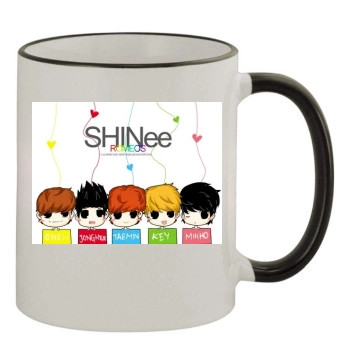 SHINee 11oz Colored Rim & Handle Mug