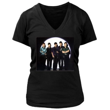 SHINee Women's Deep V-Neck TShirt