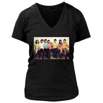 SHINee Women's Deep V-Neck TShirt