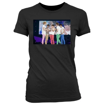 SHINee Women's Junior Cut Crewneck T-Shirt