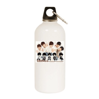 SHINee White Water Bottle With Carabiner