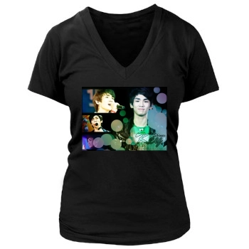 SHINee Women's Deep V-Neck TShirt