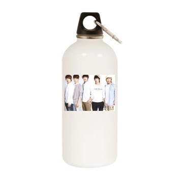 SHINee White Water Bottle With Carabiner