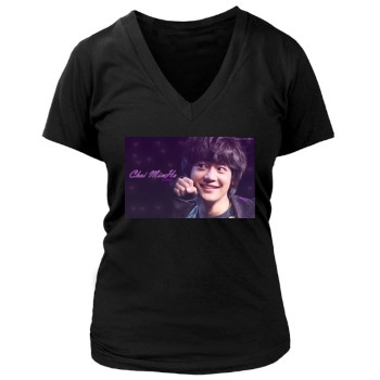 SHINee Women's Deep V-Neck TShirt