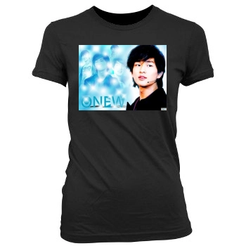 SHINee Women's Junior Cut Crewneck T-Shirt