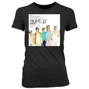 SHINee Women's Junior Cut Crewneck T-Shirt