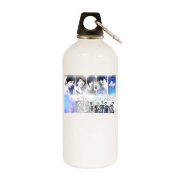 SHINee White Water Bottle With Carabiner