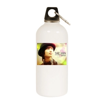 SHINee White Water Bottle With Carabiner