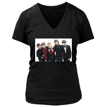 SHINee Women's Deep V-Neck TShirt