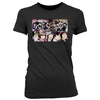 SHINee Women's Junior Cut Crewneck T-Shirt