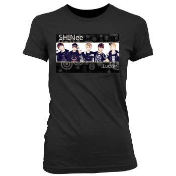 SHINee Women's Junior Cut Crewneck T-Shirt