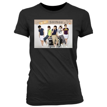 SHINee Women's Junior Cut Crewneck T-Shirt