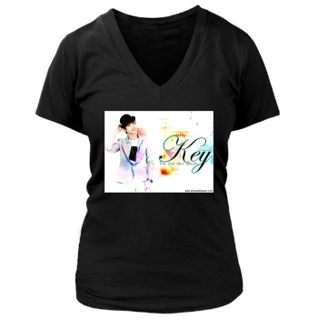 SHINee Women's Deep V-Neck TShirt