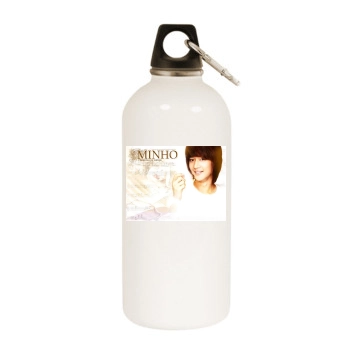 SHINee White Water Bottle With Carabiner