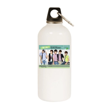 SHINee White Water Bottle With Carabiner